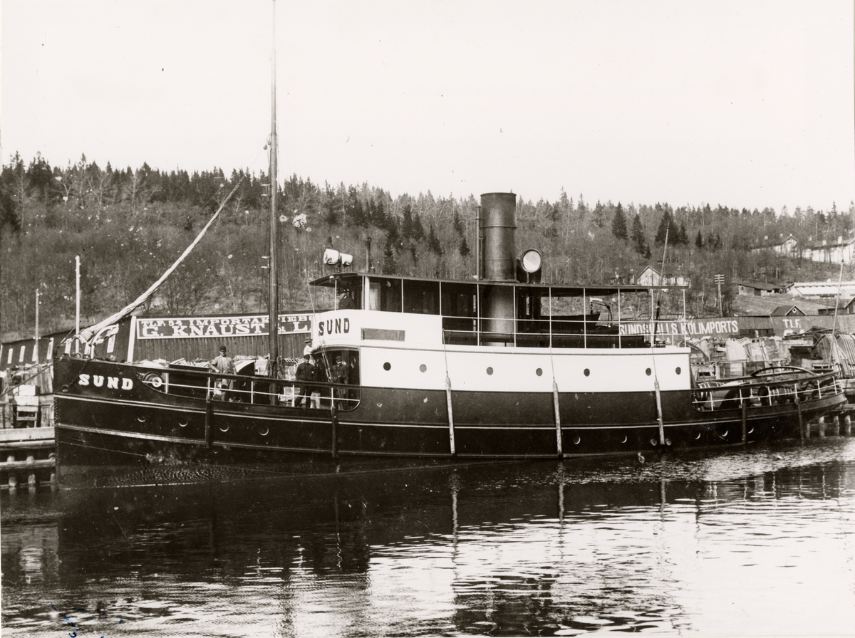 Ångaren Sund, byggd 1910 vid Sunds Bruk, Sundsvall.