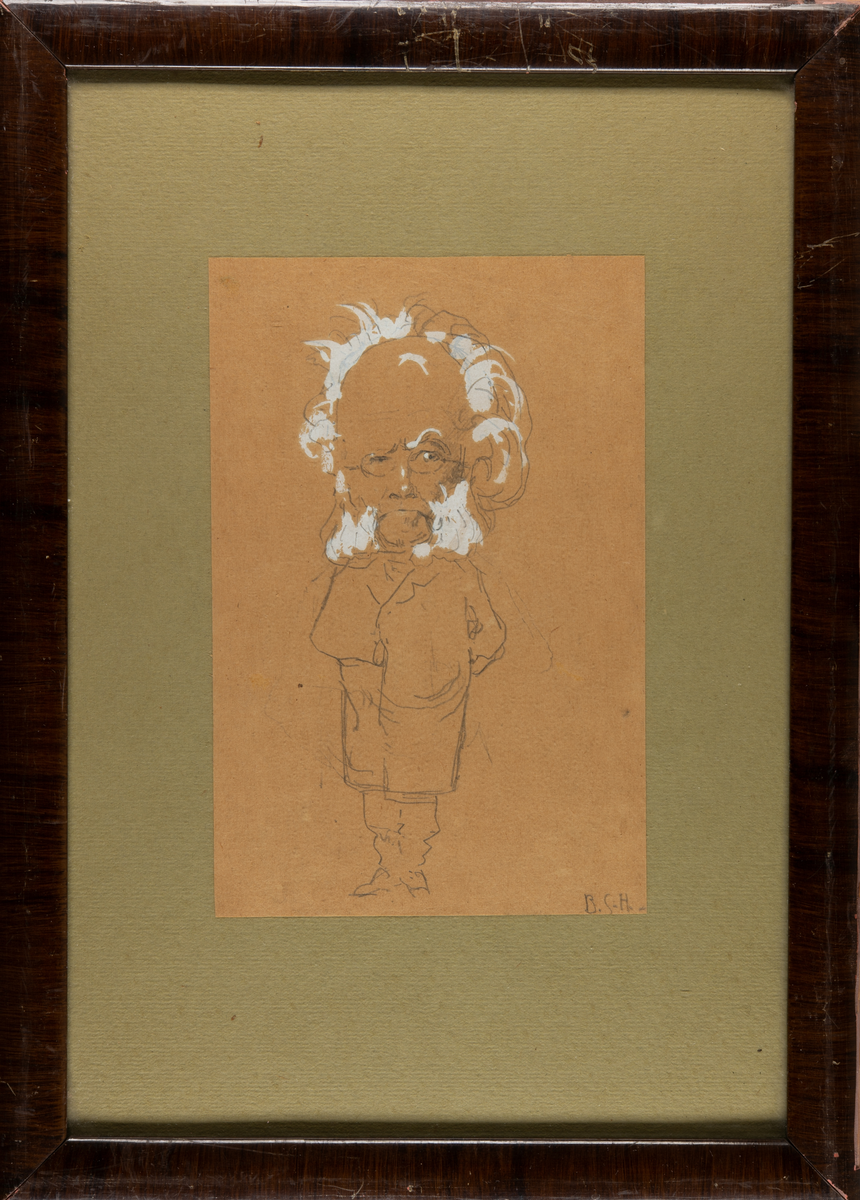 Karikatur av Henrik Ibsen.