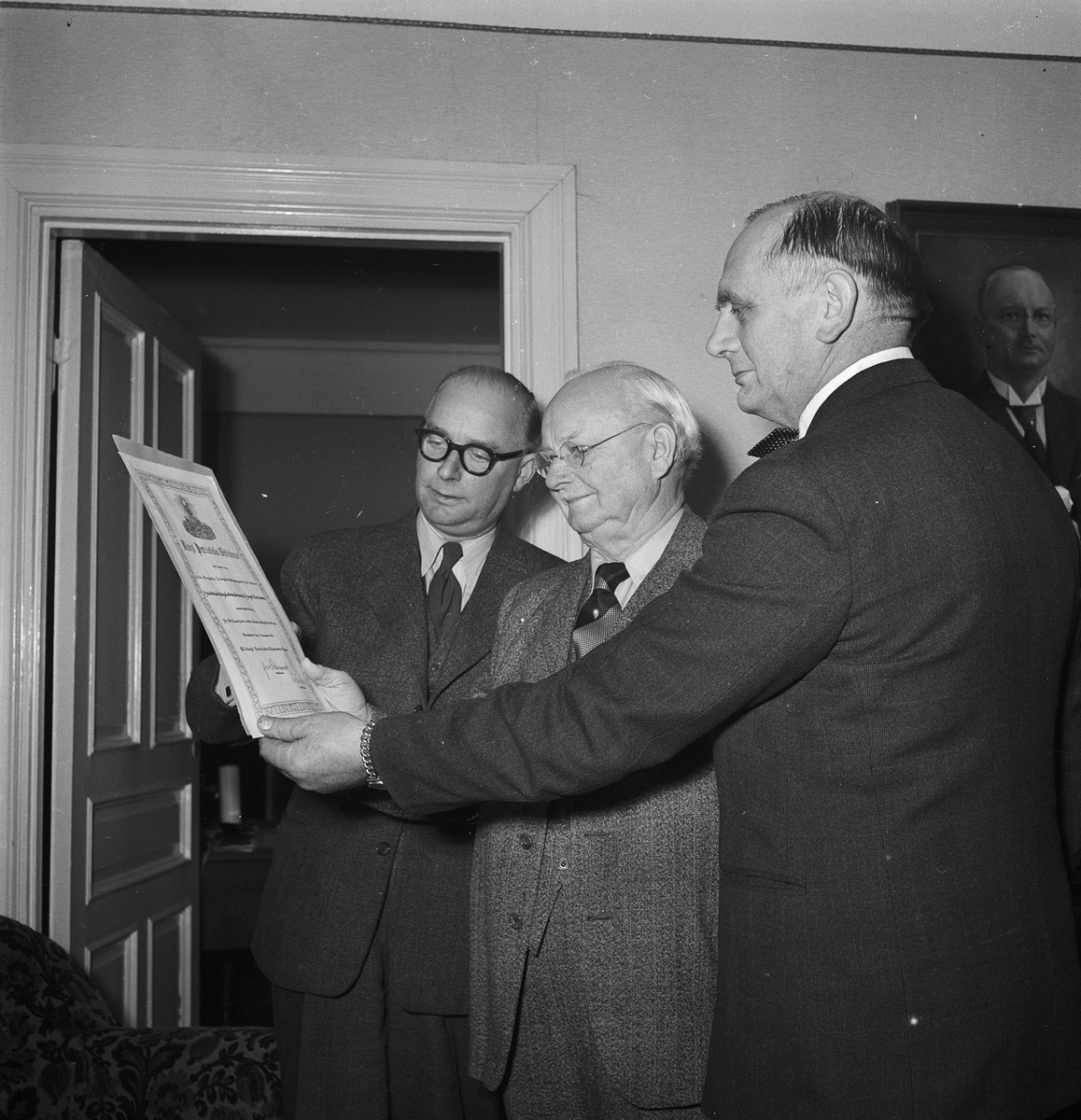 Trädgårdsmästare Hugo Karlson, Uppsala 1952