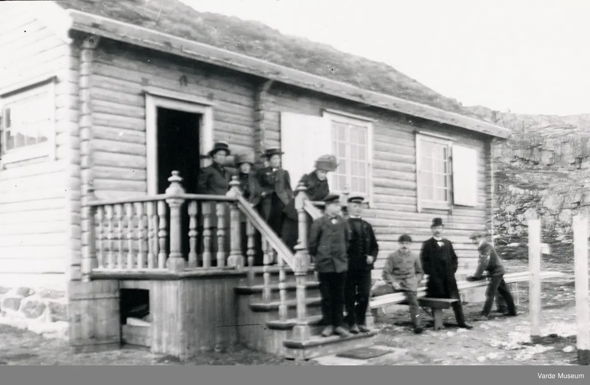 Turnhytta på Skagen i Vardø, der hvor steinbruddet er nå. Ca. 1910