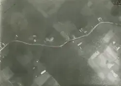 Flygbild av terräng i Ljungstorp utanför Skövde, 31 augusti 