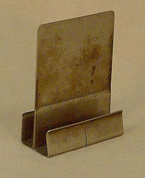 Biljettklämma, nysilver. För 2x2 block. Med dubbla sidor.