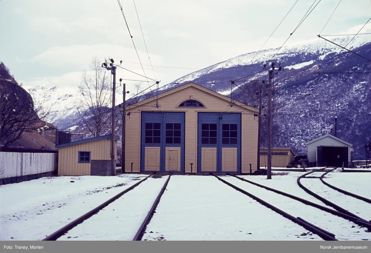 Lokomotivstallen på Flåm stasjon