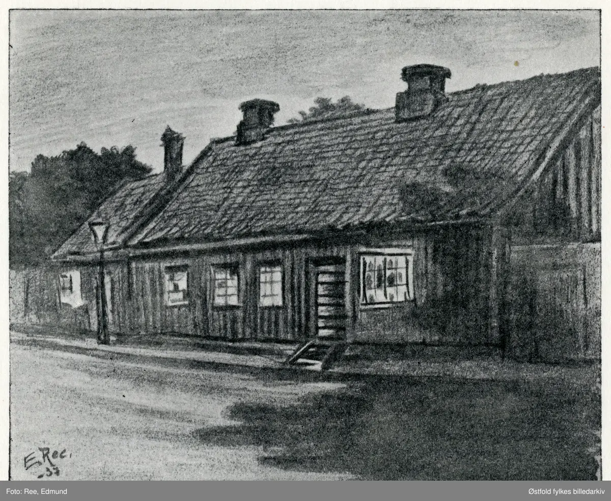 Tegning av Storgata 13 i Moss, datert 1937 og signert Edmund Ree (1920-2005). Eiendommen ble kalt for "Kattepina", revet 1910 og  seinere lå Tivoli kino her.

Moss byleksikon:  Kattepina var navnet på en bygning fra 1790-årene i Storgata 13. Den forfalt mot slutten av 1800-talet og ble revet i 1910 til fordel for en ny, toetasjes murbygning, Tivoli, som sto ferdig der i 1911, oppført av murmester Mikkelsen.

Opprinnelsen til navnet Kattepina er omstridt, men O.P. Nyquist nevner to teorier i Mossiana fra ældre tider. Det kan ha vært et navn en eier fra tidlig 1800-tall tok med seg fra en husmannsplass på Dillingøya. En annen teori er at en tidligere eier satt i "prisonen" i England under napoleonskrigene og der visstnok ble slått med "nihalet katt"."