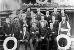 Mannskap på Astracana, Liverpool. "Jørgen Sjømann" Jørgen Ol