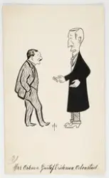 "Herrar Oskar o. Gustaf Eriksson" [Teckning]