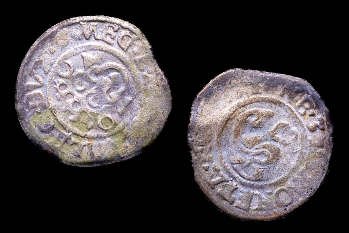 Mynt. Arkeologiskt föremål.