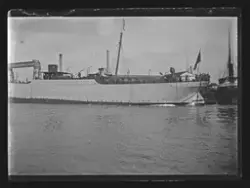 Rysk fartyg under sjösättningen.