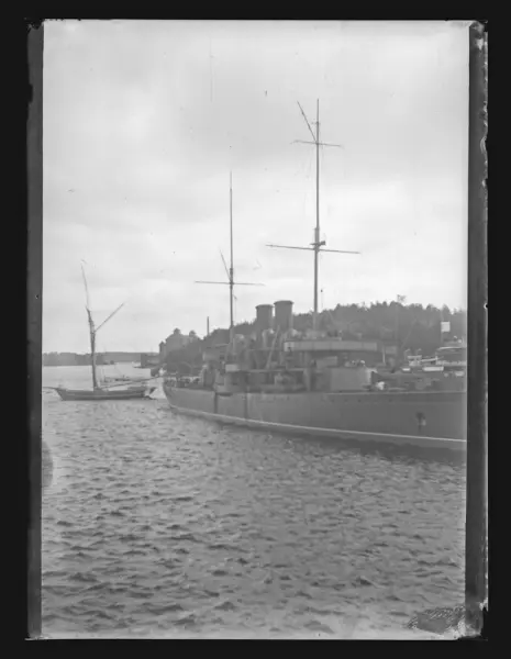 Pansarbåten Wasa till ankars.