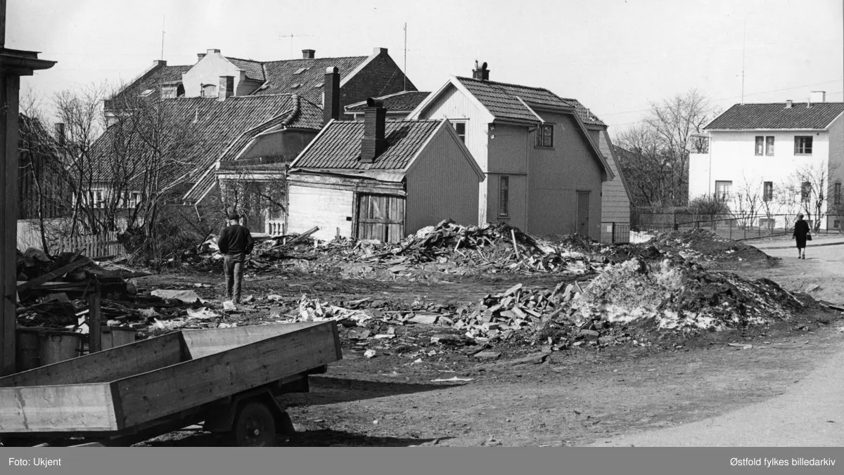 Kransen i Moss under riving, 1960-åra.