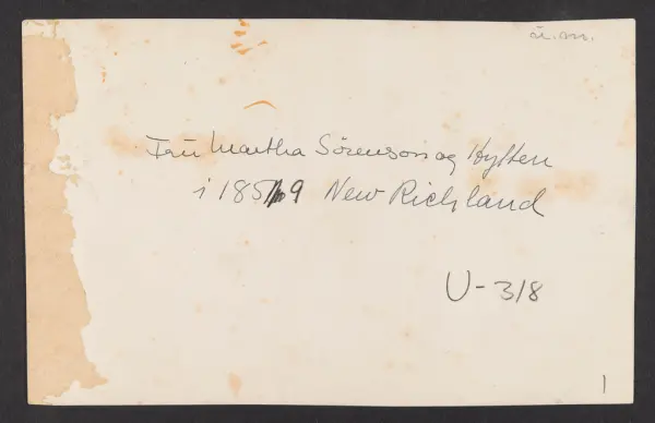 Pioneer Residence of Martha Sorenson, near New Richland,
Min