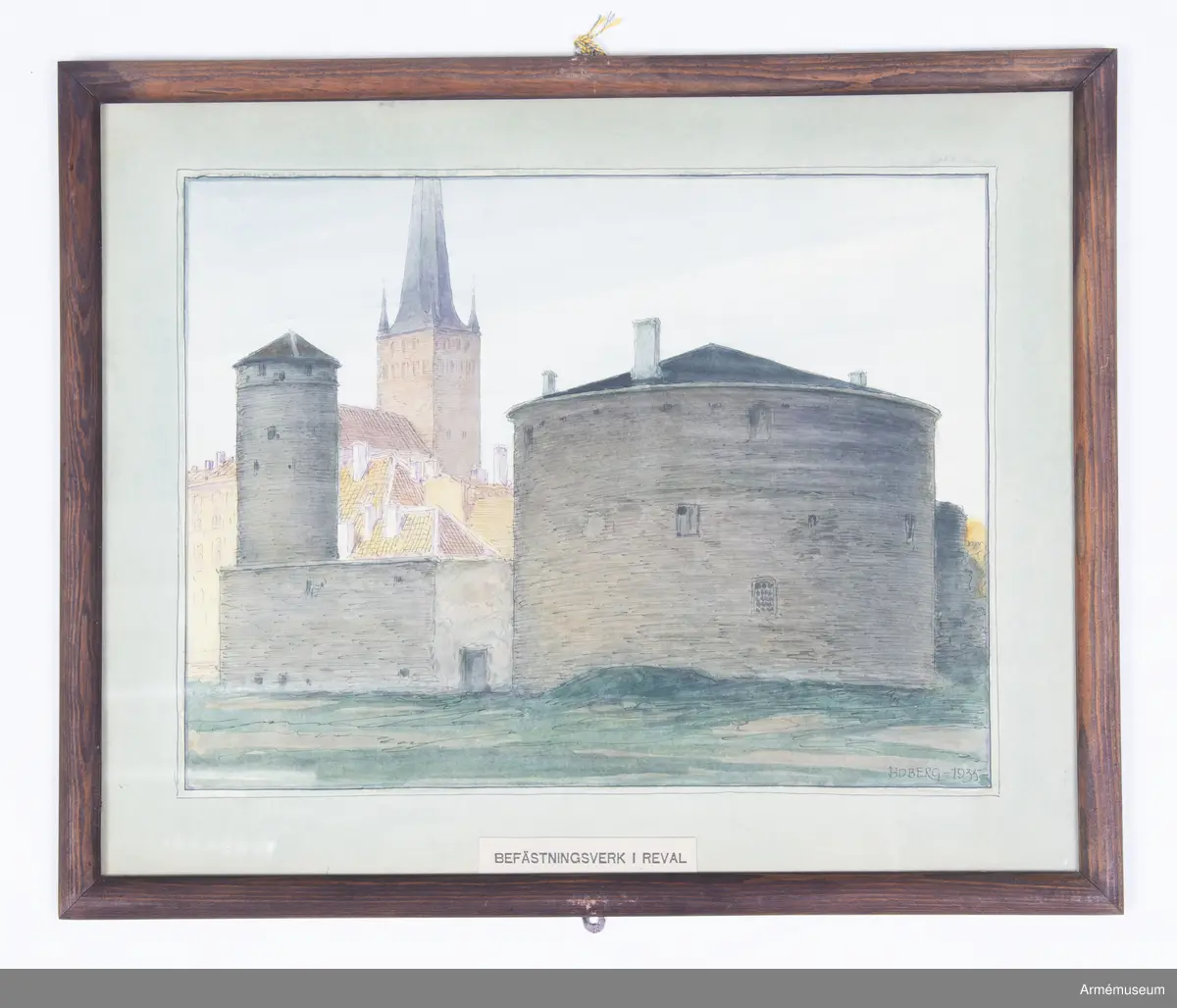 Akvarell av Ferdinand Boberg, Reval.