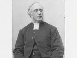 Ateljéporträtt av prosten Magnus Ullman i Varberg.