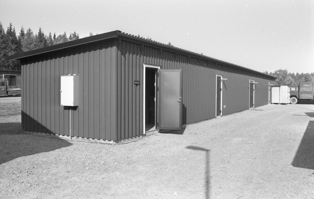 Invigning av ABC-banan vid Skaraborgs regemente 1989-09-19. Förråd.