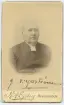 Porträtt på Komminister Johan Emil Ydström. Född år 1833.