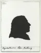 Silhuettporträtt. Utförda av Olof Bernhard Schalin c:a 1771-1774. (Huvudsakligen Karlskrona-och Norrköpingsbor). Fotona uppklistrade på papper i svart pärm. Okänt var originalen finns. Namnregister medföljer albumet.