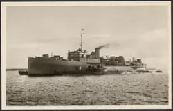 Ubåtsmoderfartyget Patricia.