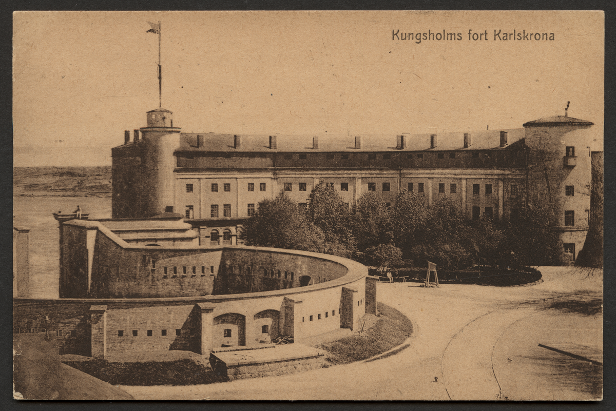 Vykort på Kungsholms fort.