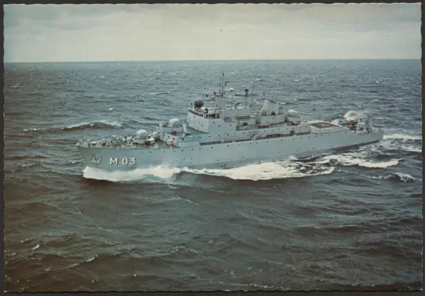 Minfartyget Visborg till havs.