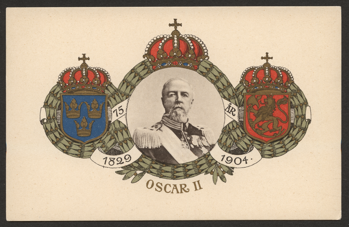 Oscar II, 75 år.
