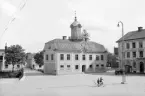 Vy över Rådhustorget i Söderköping.