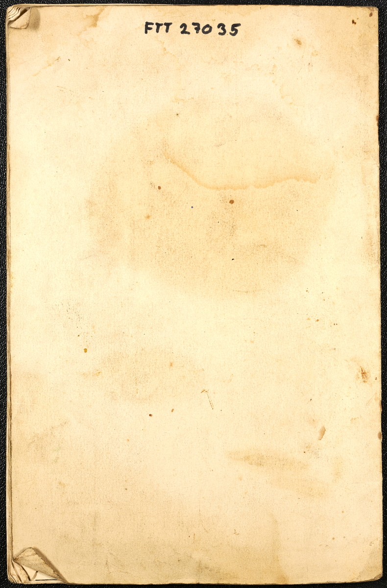 Hefte med tekst til kantatene og salmene ved kroningen i Trondheim 22. juni 1906,16 sider.
