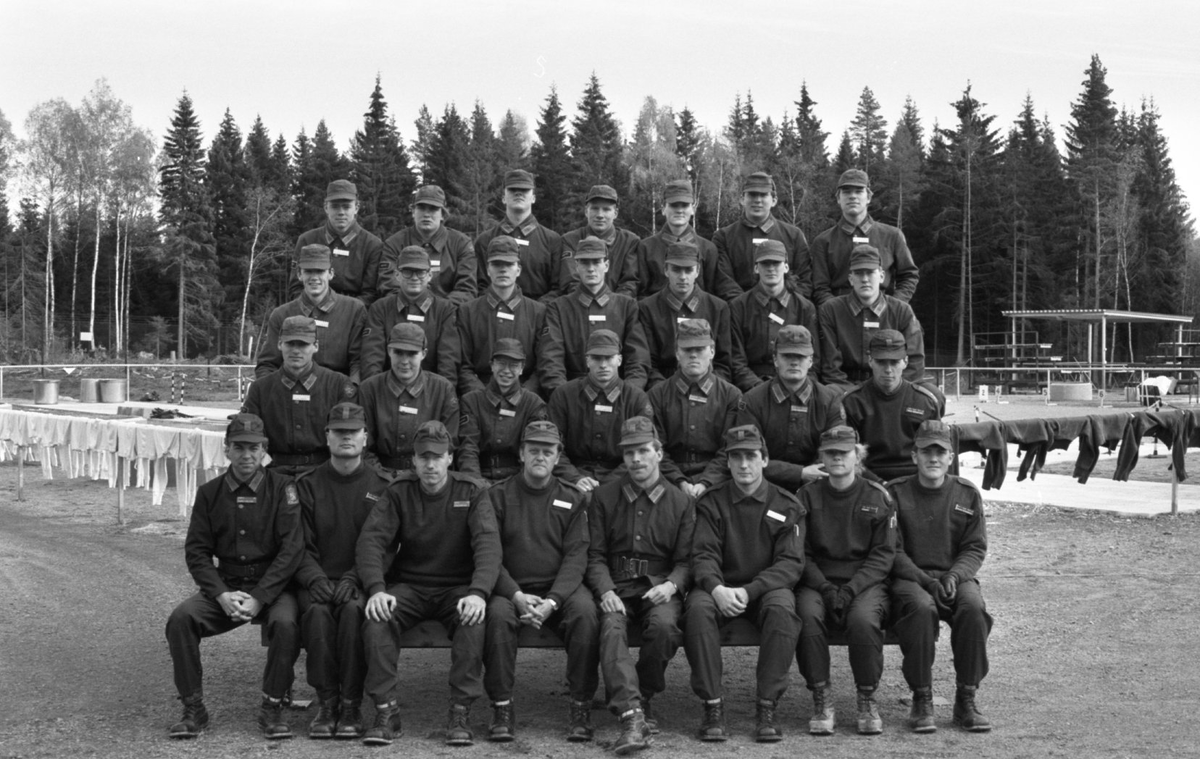 Första övningen på den nya ABC-banan i Skövde 1989-10-23.