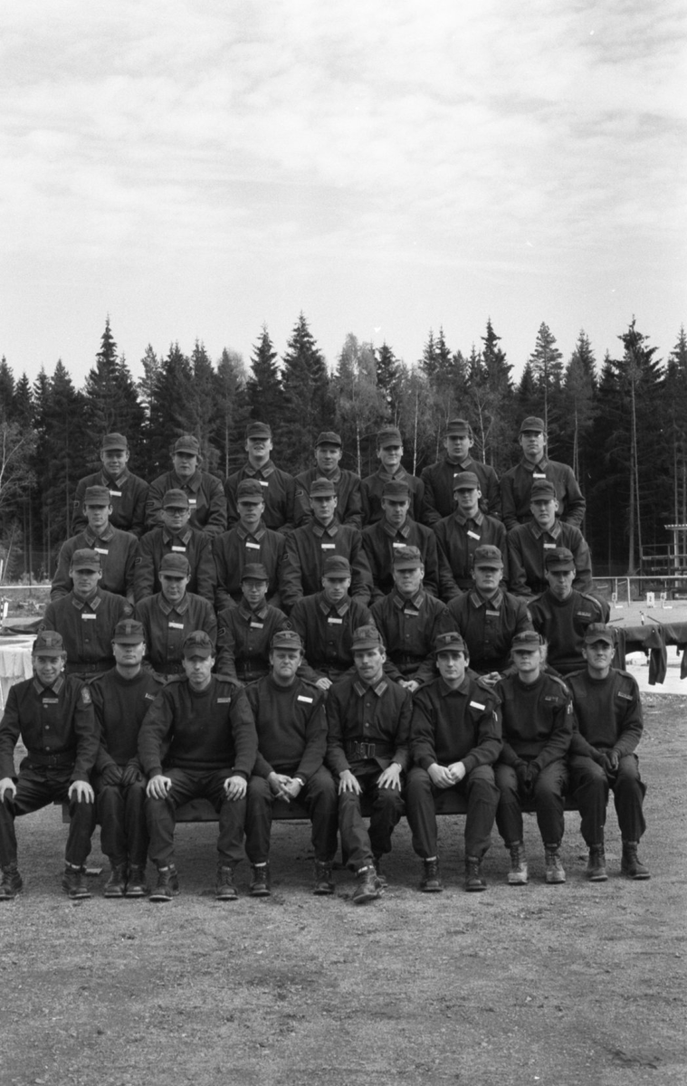 Första övningen på den nya ABC-banan i Skövde 1989-10-23.