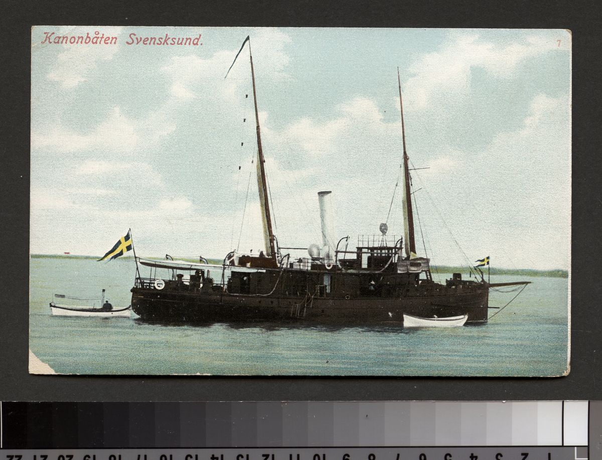 Vykort på kanonbåten Svensksund