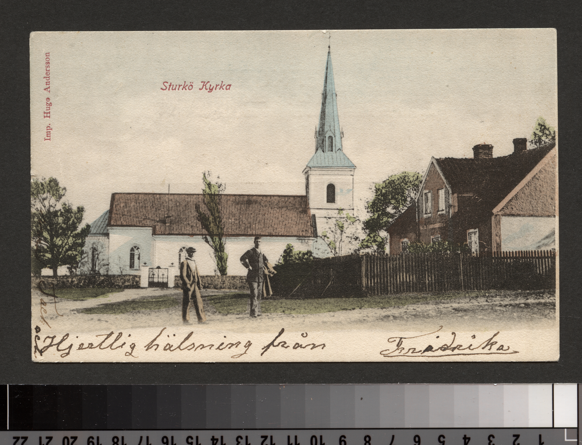 Vykort på Sturkös kyrka