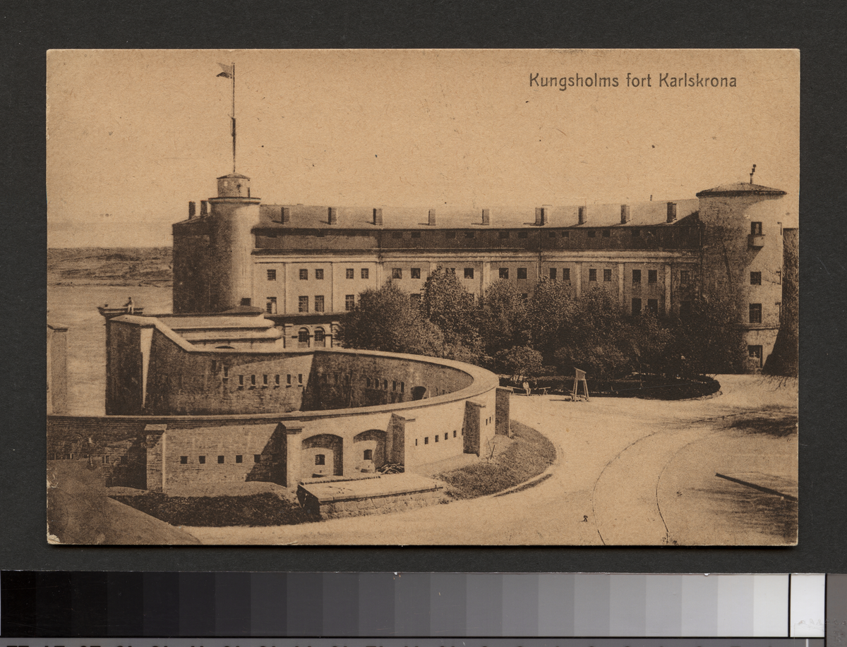Vykort på Kungsholms fort.