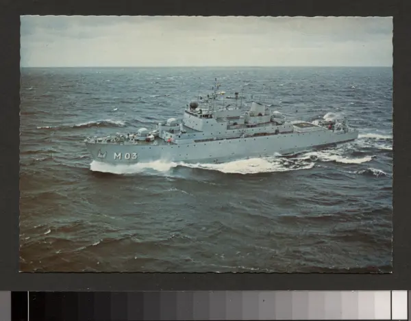 Minfartyget Visborg till havs.