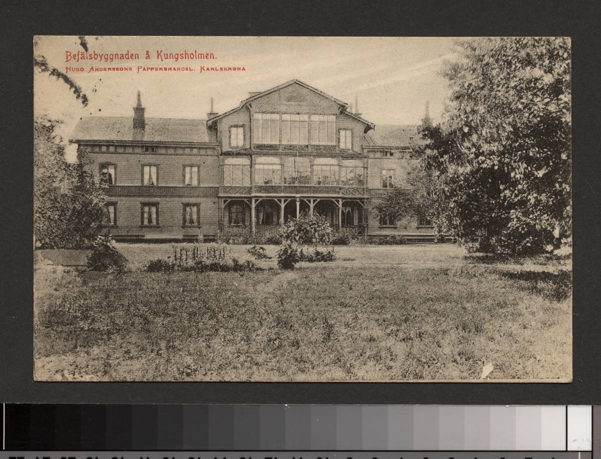 Befälsbyggnaden å Kungsholmen.