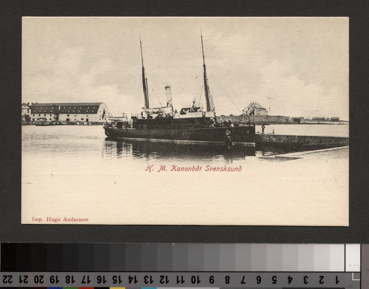 H.M kanonbåt Svensksund. Hugo Andersson Imp.