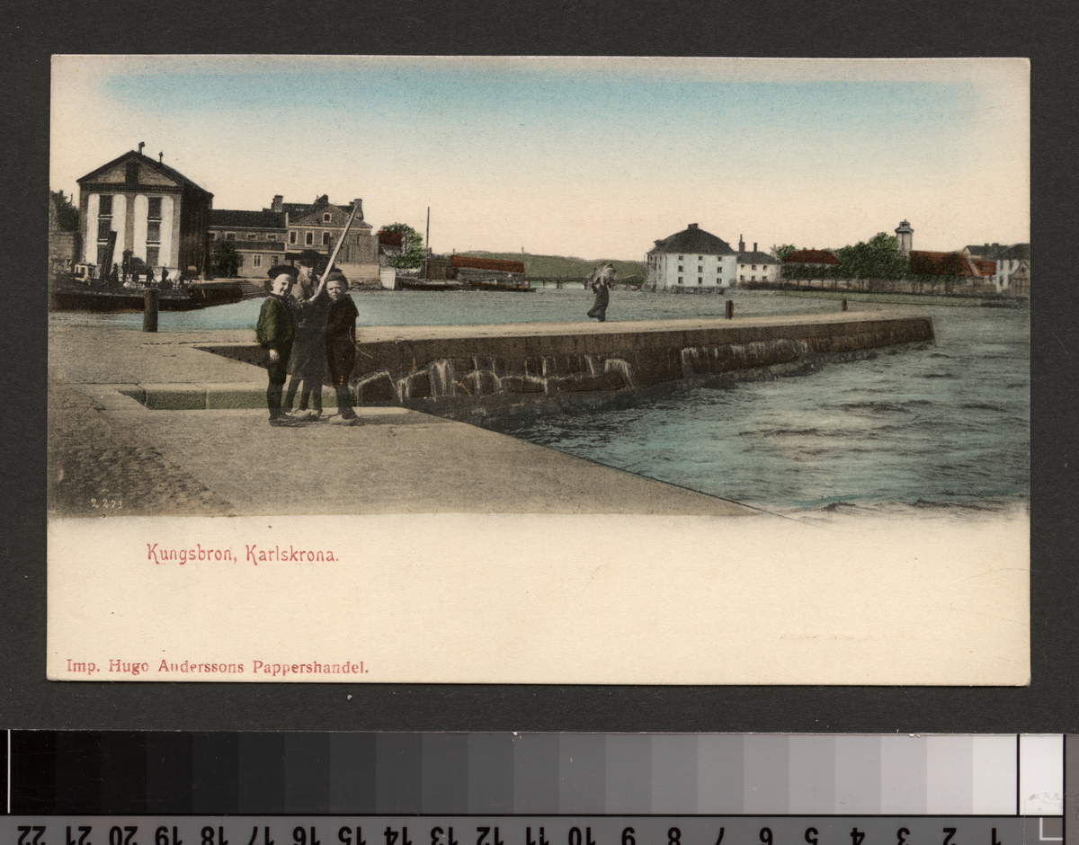 Vykort från Kungsbron Karlskrona.