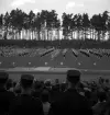 Gymnastiken, 18/5 1939. 
Truppgymnastik på Värendsvallen, fotot taget från läktaren.