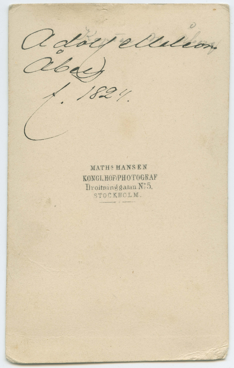 Porträtt på Kapten Adolf Malcolm Åberg född år 1824.