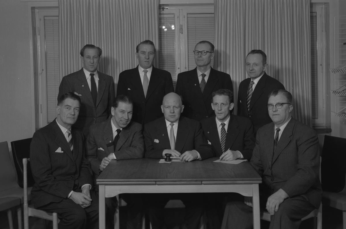 Avdelning 9 på Sturegatan 13 i Västerås den 21 februari 1958. Foto av Ateljé Eggeborn.