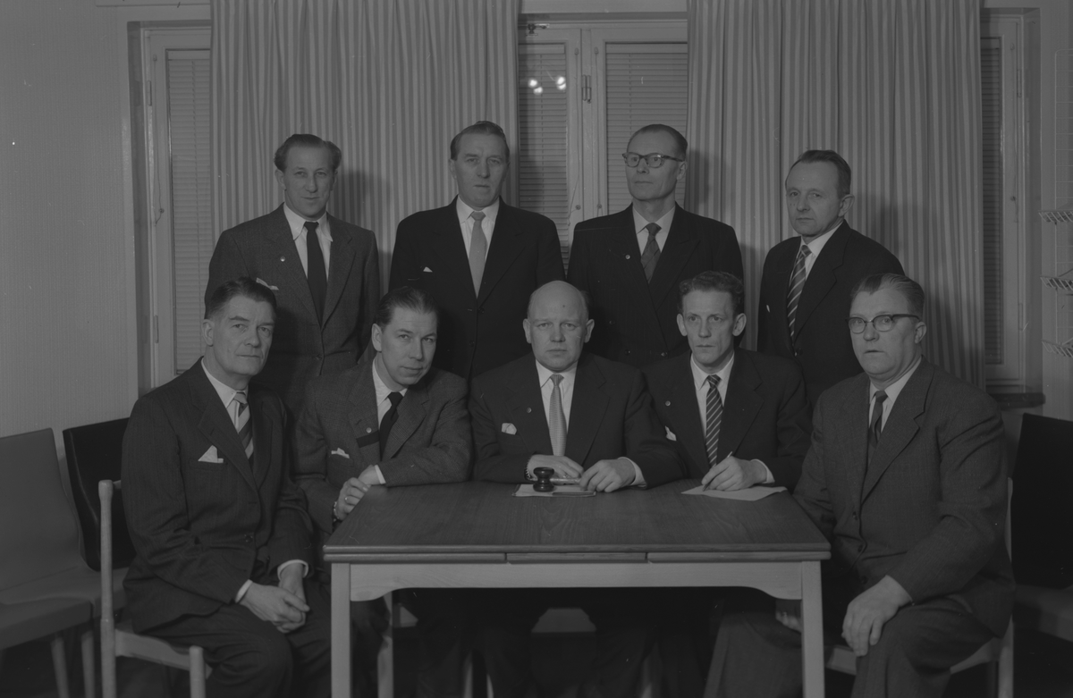 Avdelning 9 på Sturegatan 13 i Västerås den 21 februari 1958. Foto av Ateljé Eggeborn.