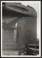 Detaljbild exteriört från rysk ubåt av Whiskey-klassen.