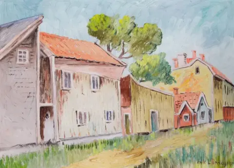 Norra Vallgatan, Kalmar [målning]