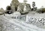 Ruinen av St Knuts kapell vid Gråborgs ruin. Öland. Kalmar regemente.