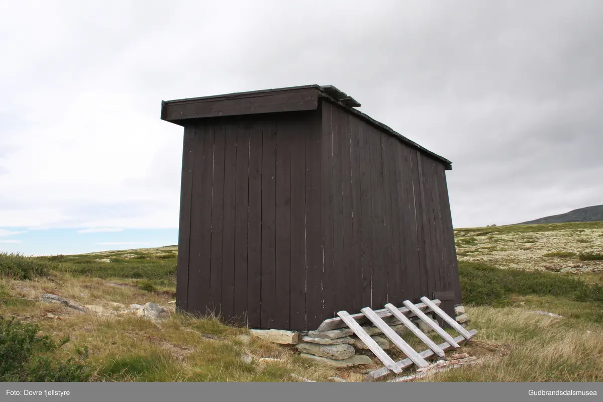 Vadbue ved Vidhaugen ca. 2 km innanfor Skogsetrene på Dovreskogen.