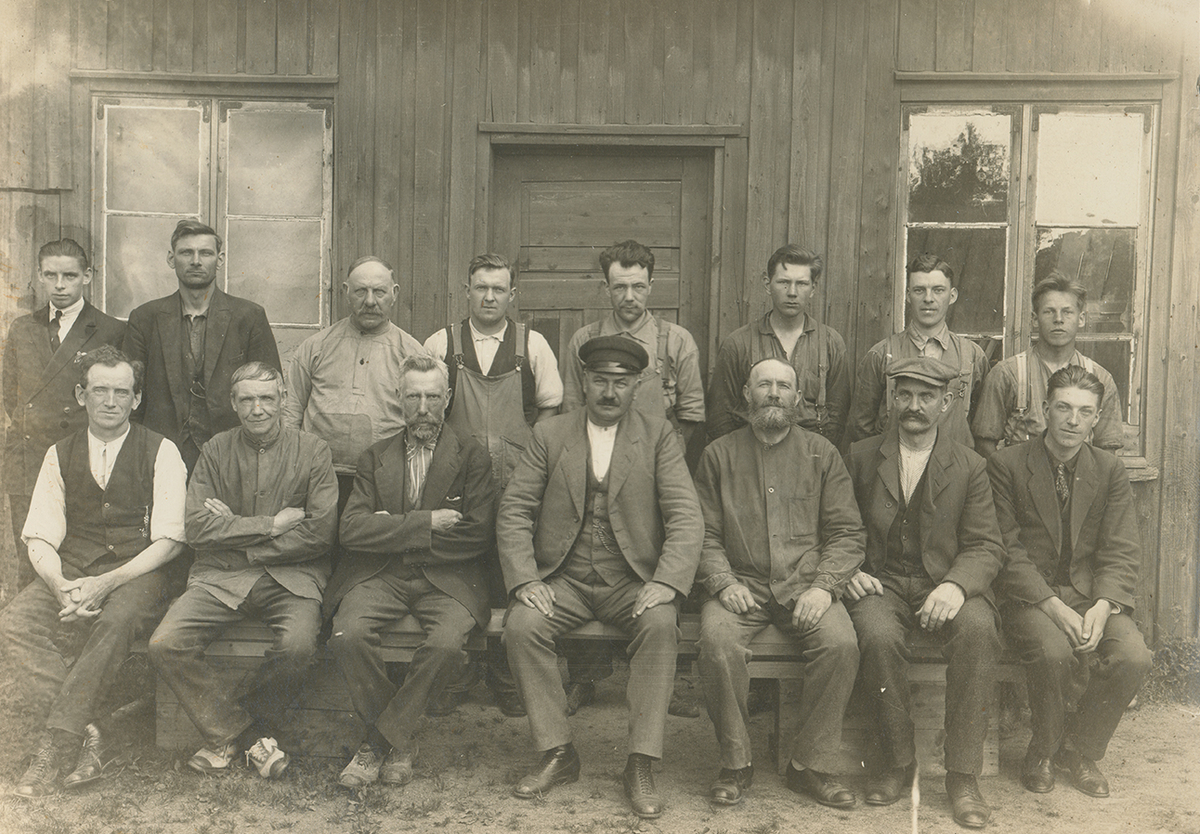 Sarpsborg Dør- og Vindusfabrikk, arbeidere, 1930