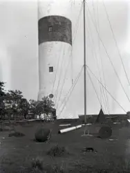 Stormvarningsmast för sjöfarten genom Kalmarsund vid fyren L