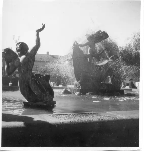Stora torg, Europa och tjuren i Halmstad.