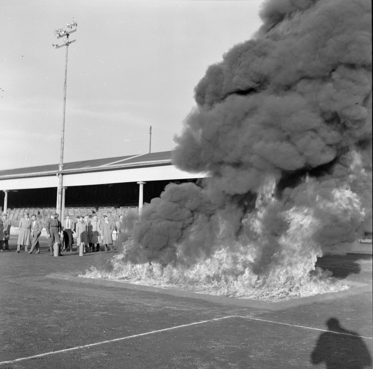 Brannøvelse på Stadion