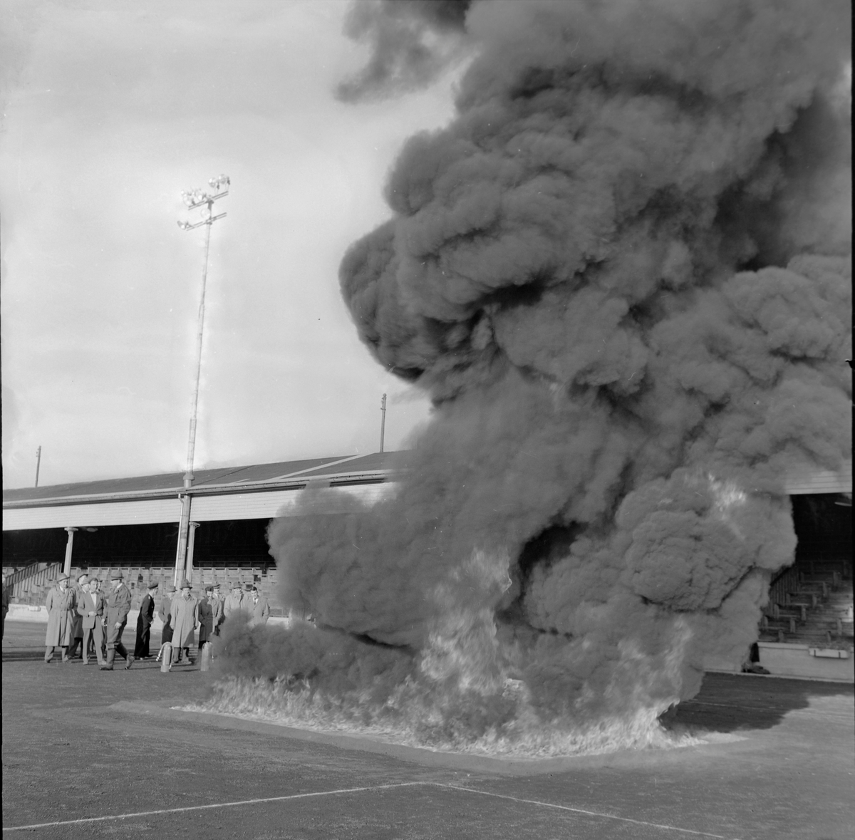 Brannøvelse på Stadion