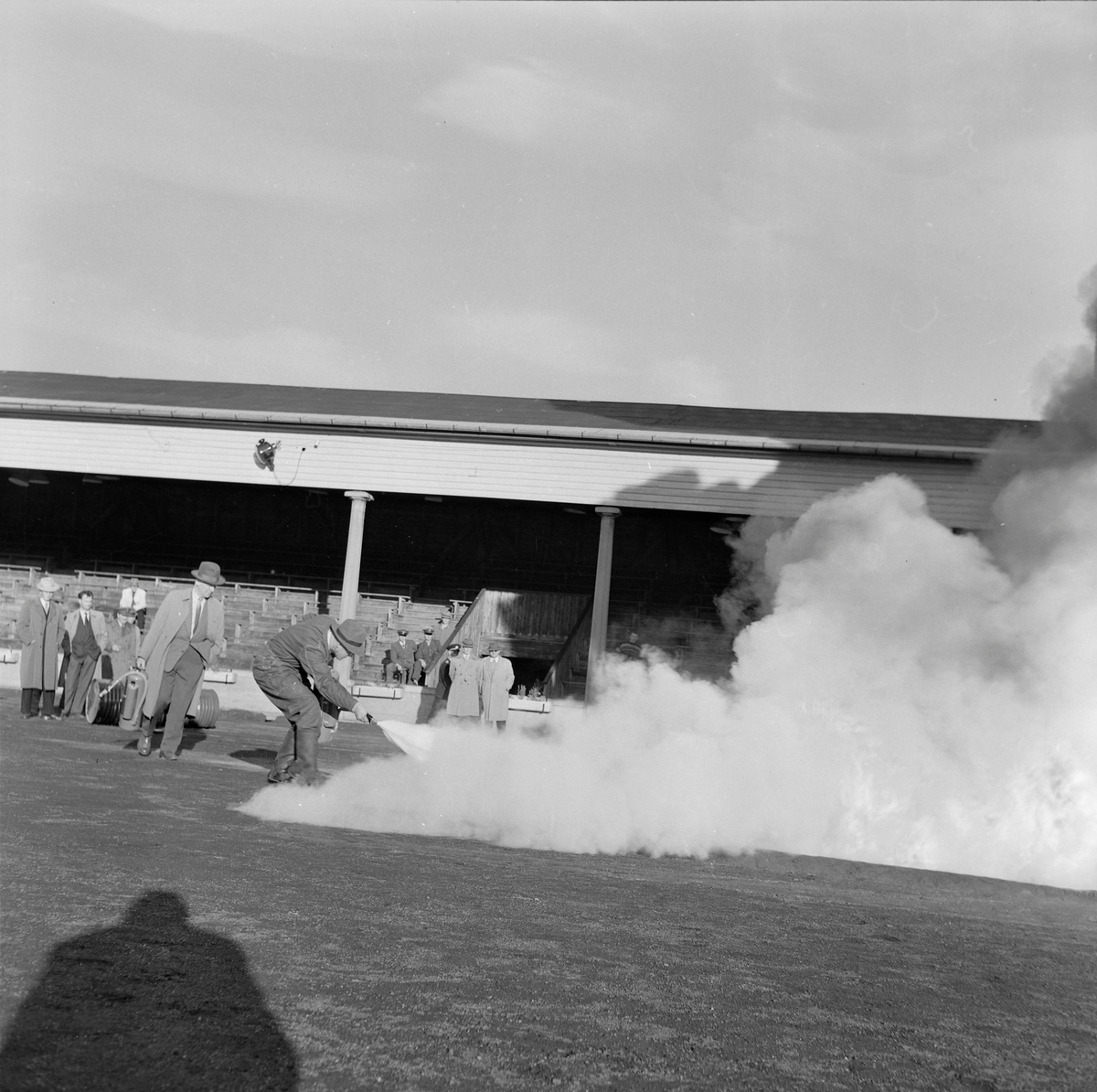 Brannøvelse på Stadion