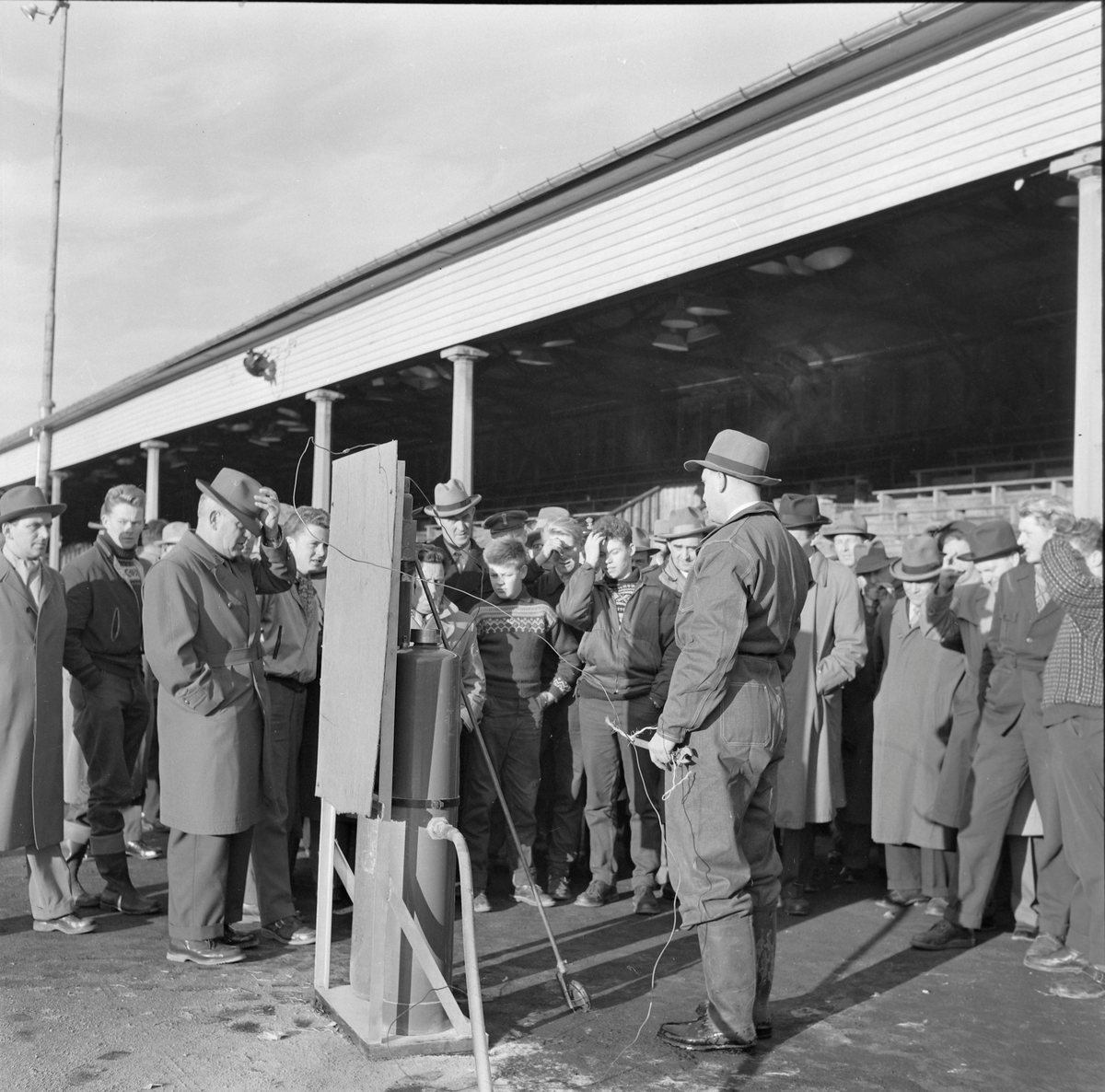 Brannøvelse på Stadion